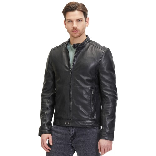 Geaca de Piele Barbati 2.0 by Mauritius Neagra G2MOccer