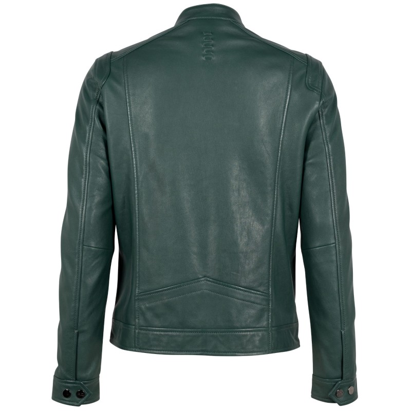 Geaca de Piele Barbati 2.0 by Mauritius Verde Inchis G2MOccer – Geci de Piele