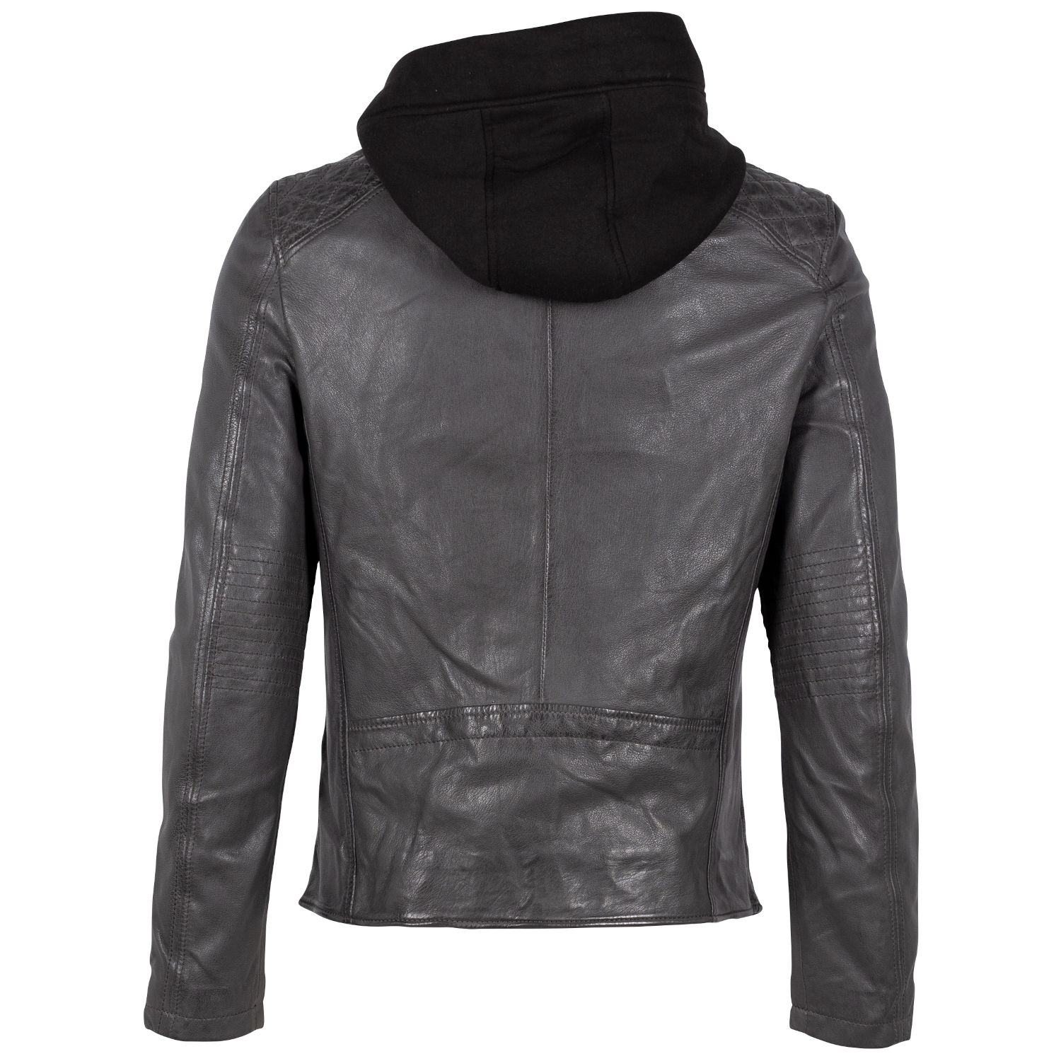 Geaca de Piele Barbati 2.0 by Mauritius Gri G2MRaj – Geci de Piele