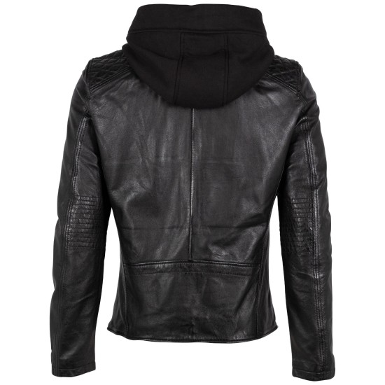 Geaca de Piele Barbati 2.0 by Mauritius Neagra G2MRaj