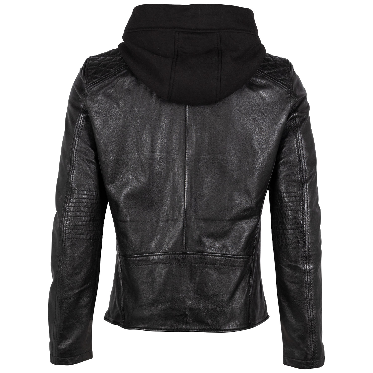Geaca de Piele Barbati 2.0 by Mauritius Neagra G2MRaj – Black Friday