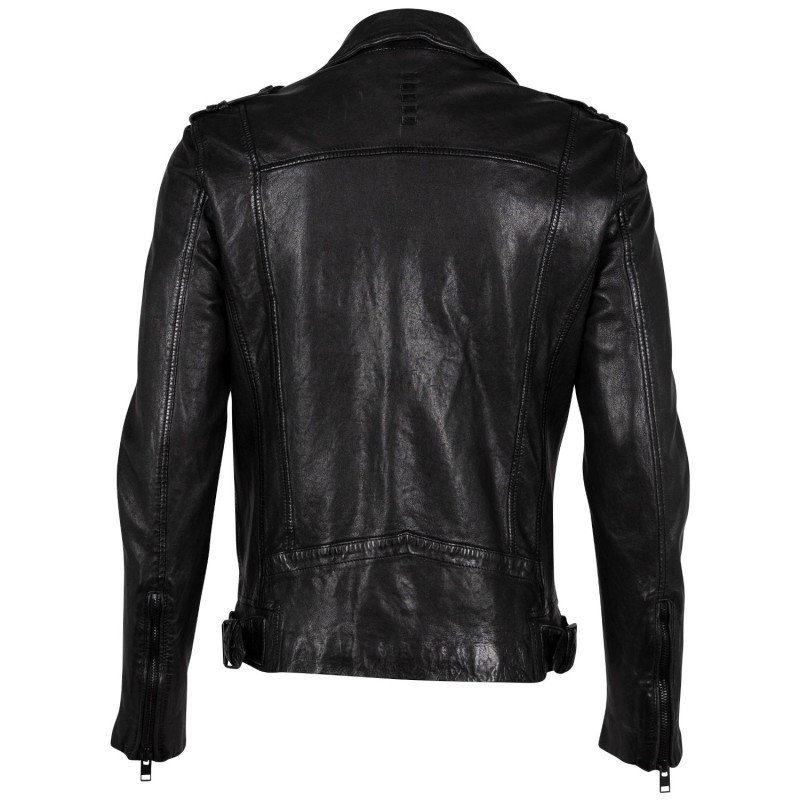 Geaca de Piele Barbati 2.0 by Mauritius Neagra G2MRotys – Black Friday