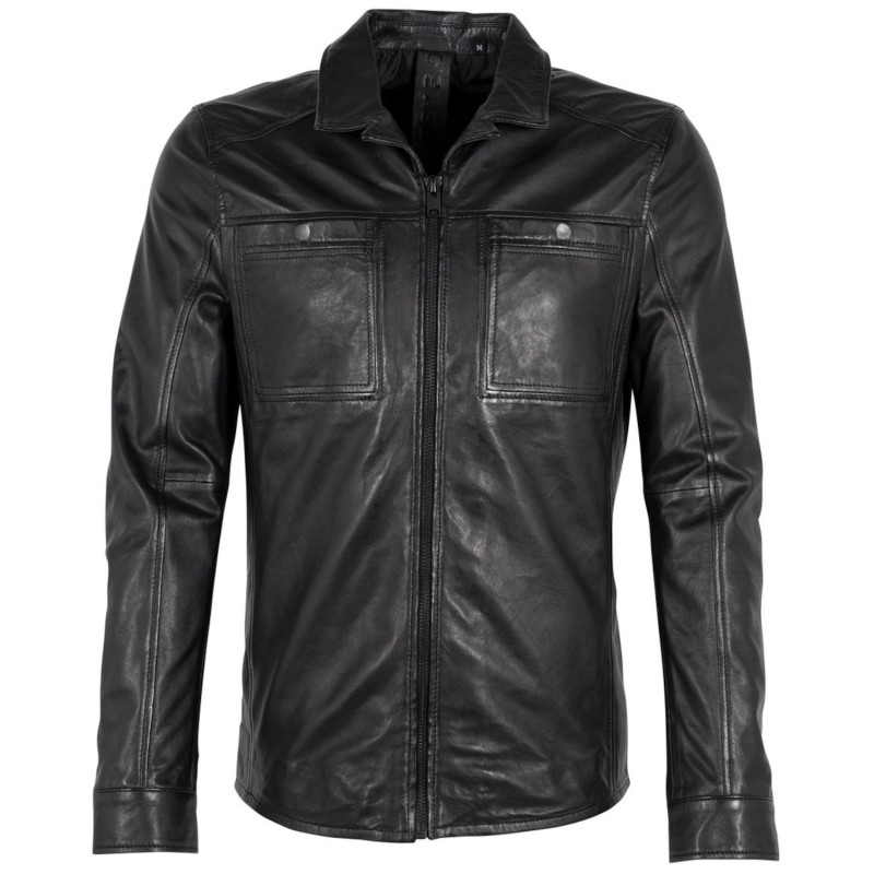 Camasa de Piele Barbati 2.0 by Mauritius Neagra G2MThame – Camasi din Piele