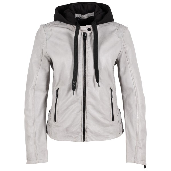 Geaca de Piele Dama 2.0 by Mauritius Gri Deschis G2WAlya