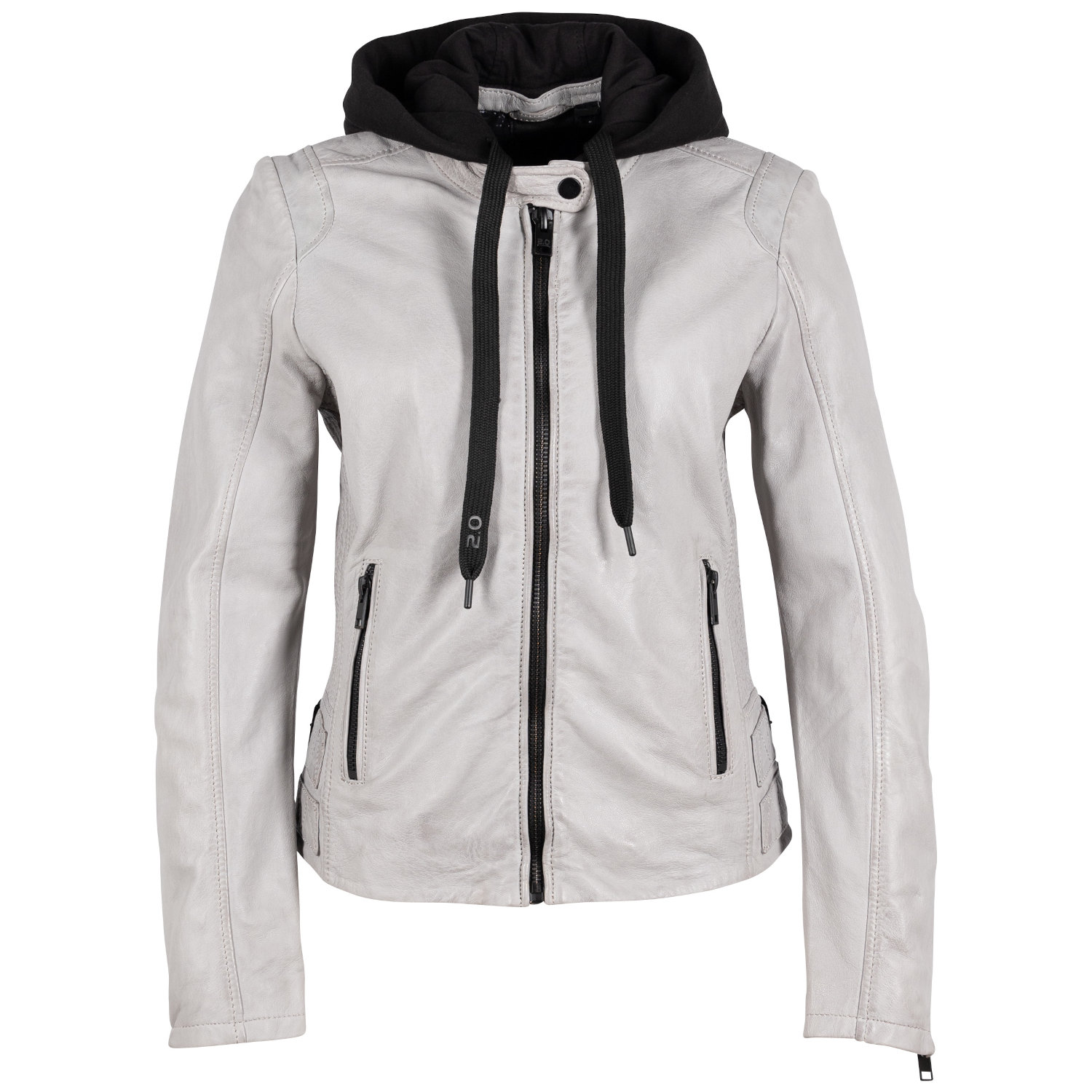 Geaca de Piele Dama 2.0 by Mauritius Gri Deschis G2WAlya – Black Friday