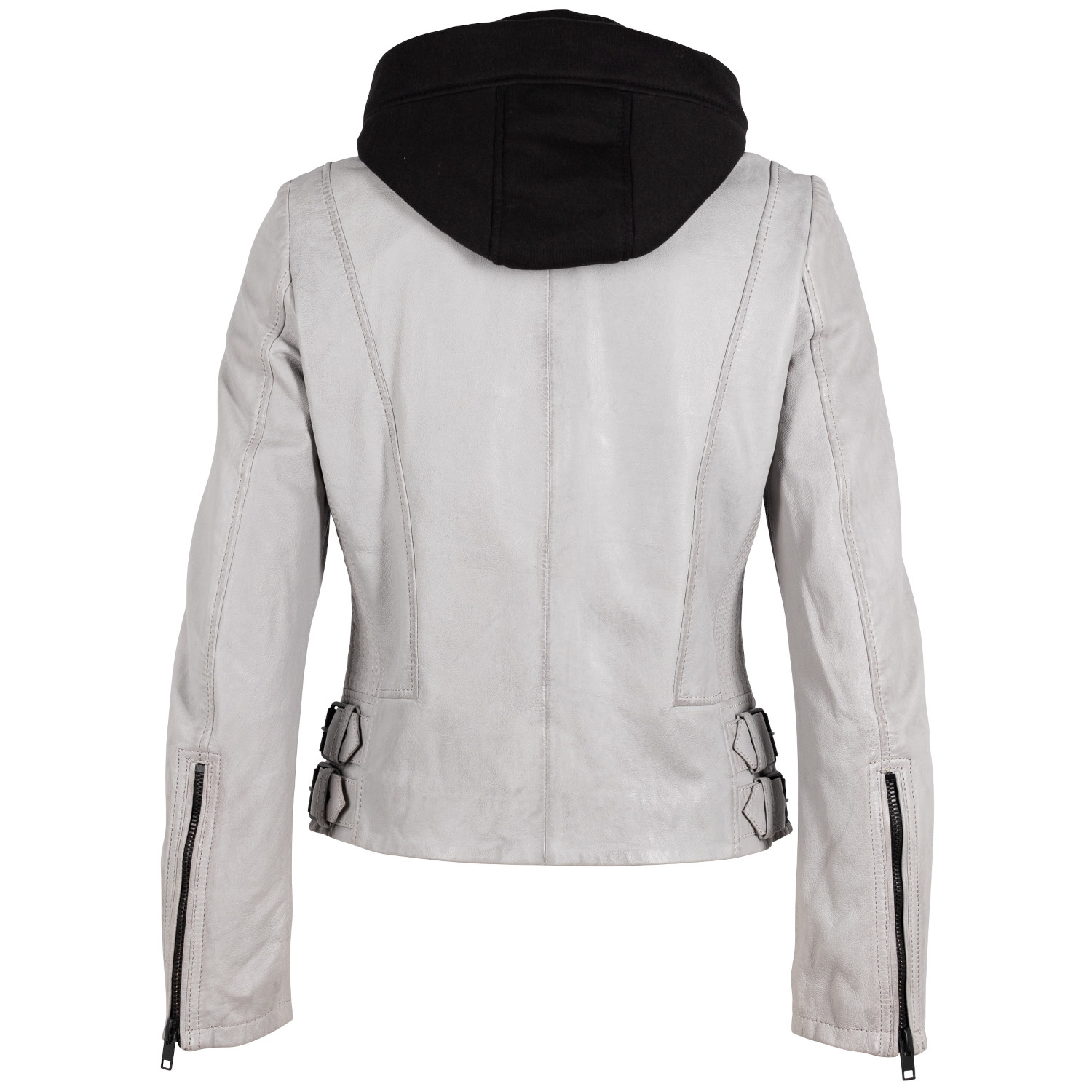 Geaca de Piele Dama 2.0 by Mauritius Gri Deschis G2WAlya – Black Friday