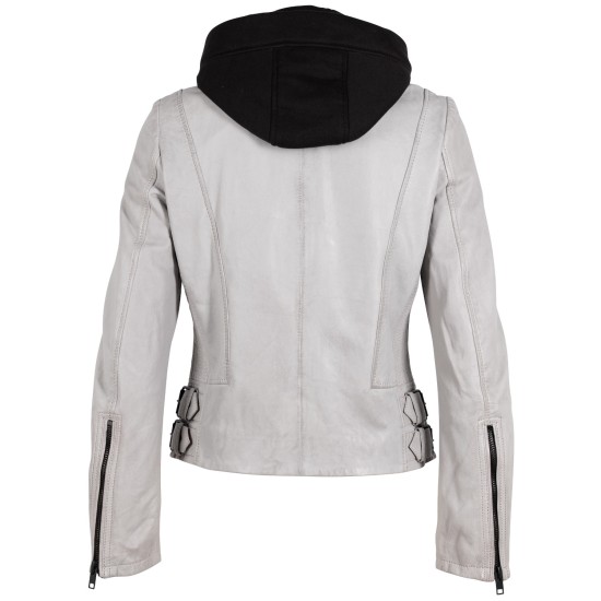 Geaca de Piele Dama 2.0 by Mauritius Gri Deschis G2WAlya