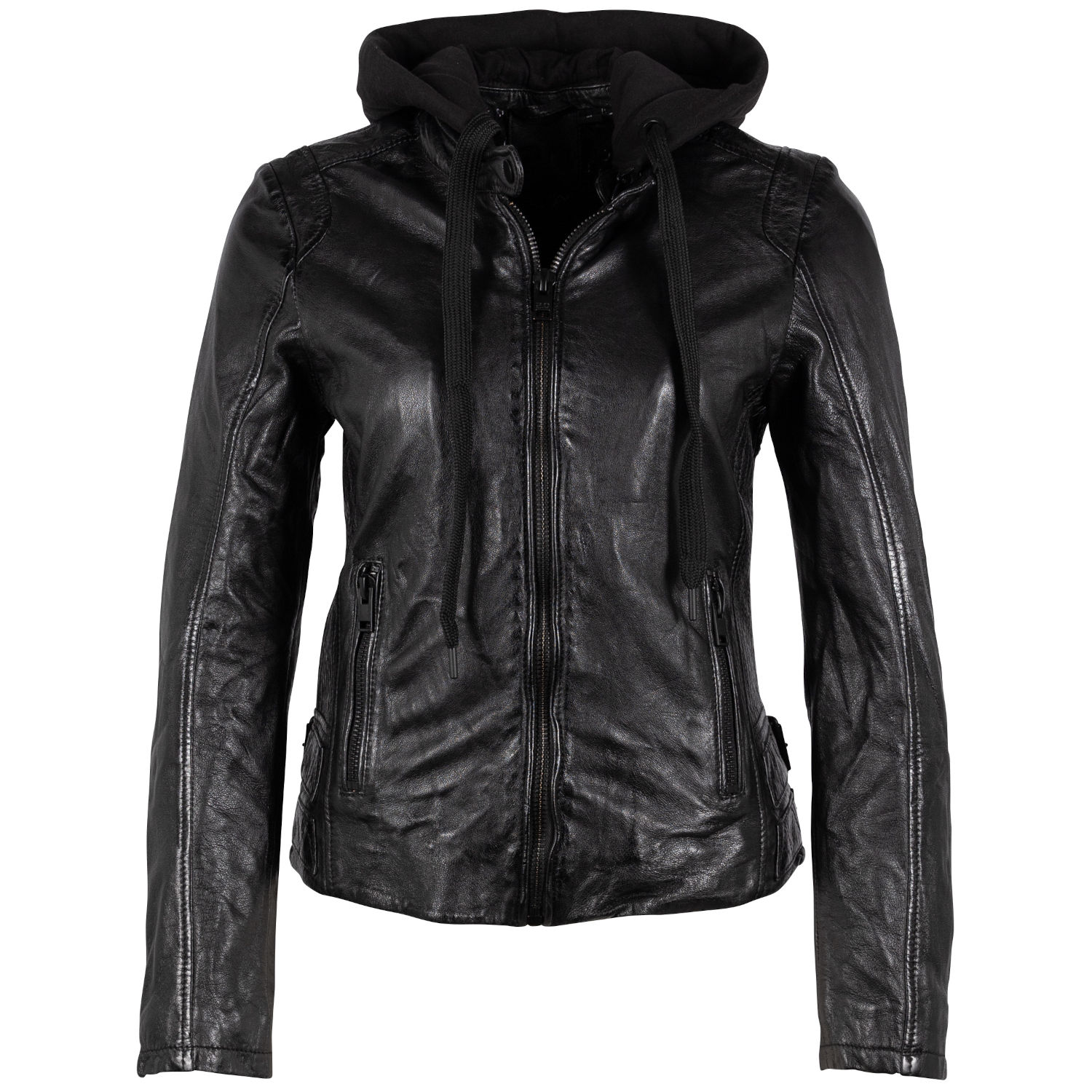 Geaca de Piele Dama 2.0 by Mauritius Neagra G2WAlya – Black Friday