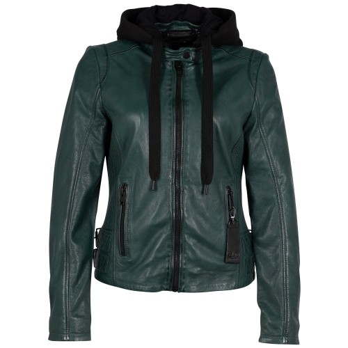 Geaca de Piele Dama 2.0 by Mauritius Verde Inchis G2WAlya