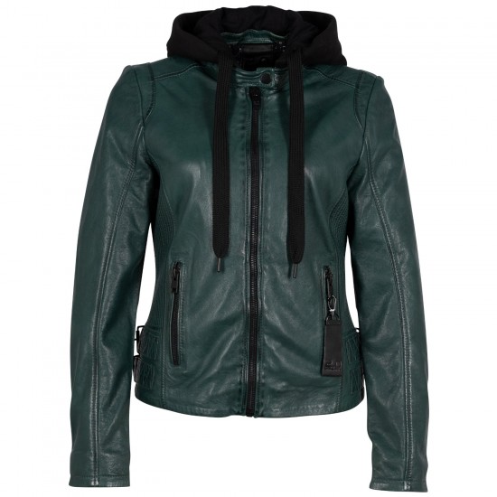 Geaca de Piele Dama 2.0 by Mauritius Verde Inchis G2WAlya