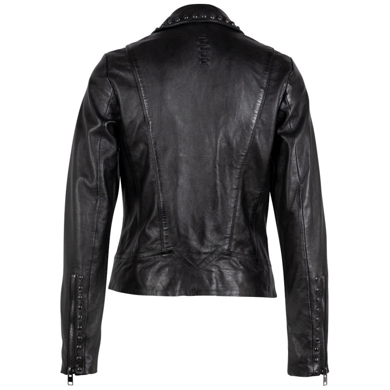 Geaca de Piele Dama 2.0 by Mauritius Neagra G2WBenja – Black Friday