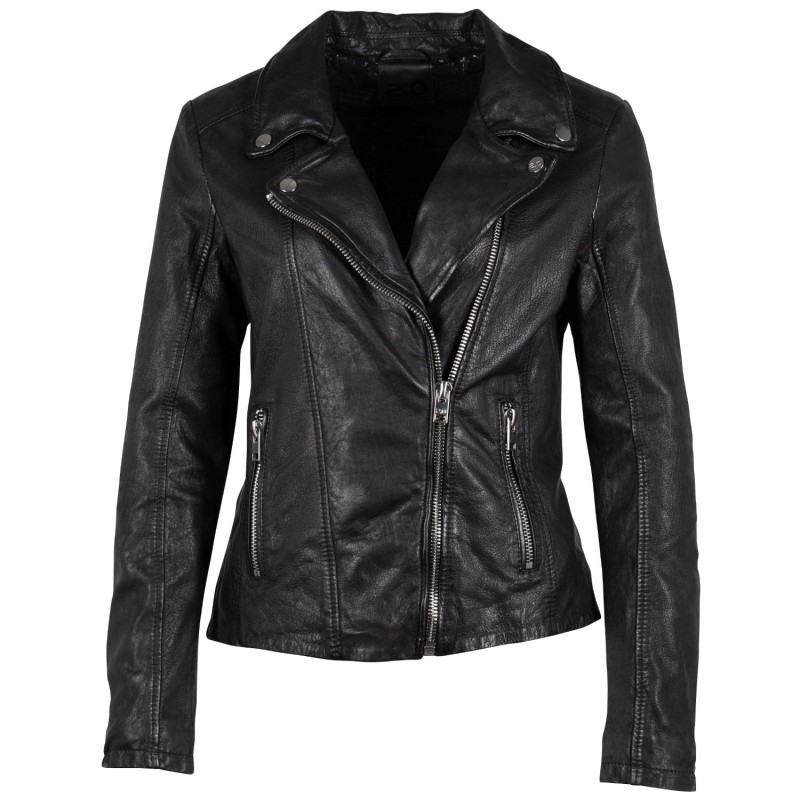 Geaca de Piele Dama 2.0 by Mauritius Neagra G2WByra – Black Friday