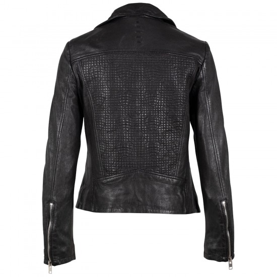 Geaca de Piele Dama 2.0 by Mauritius Neagra G2WByra