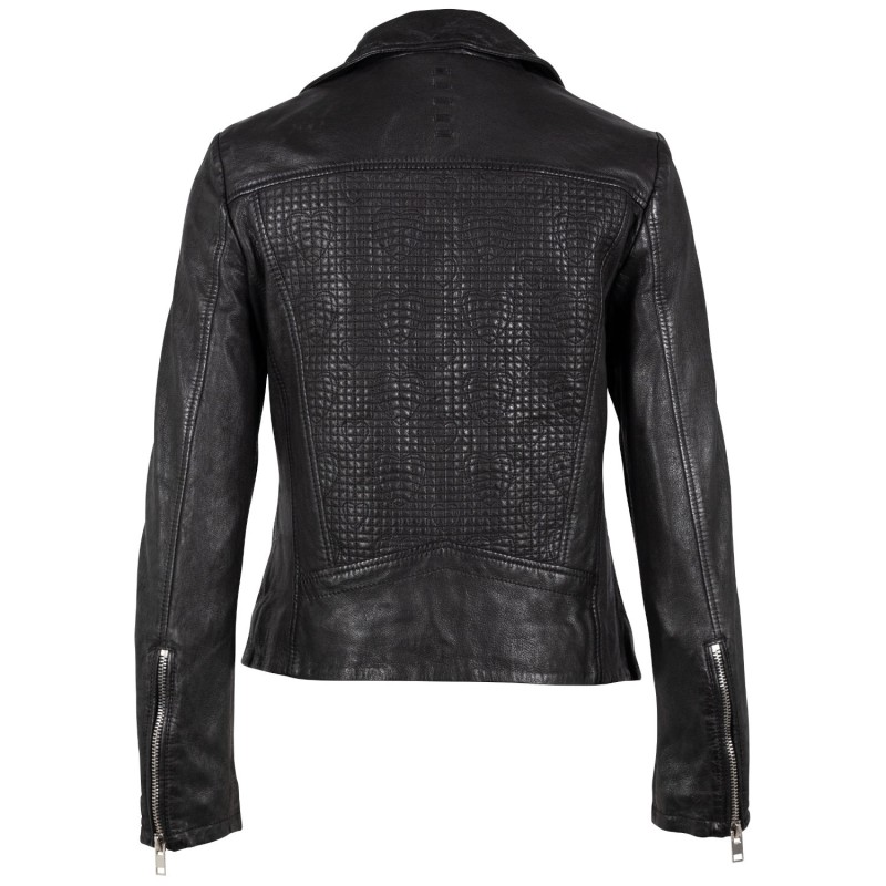 Geaca de Piele Dama 2.0 by Mauritius Neagra G2WByra – Black Friday