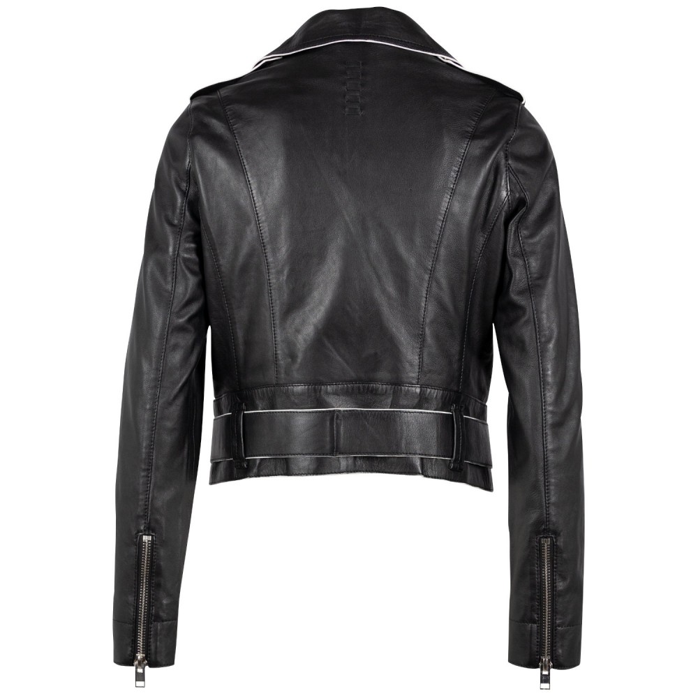 Geaca de Piele Dama 2.0 by Mauritius Neagra G2WCelin Geaca de Piele Dama 2.0 by Mauritius Neagra G2WCelin - readytowear.ro