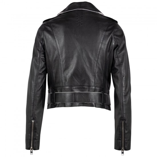 Geaca de Piele Dama 2.0 by Mauritius Neagra G2WCelin