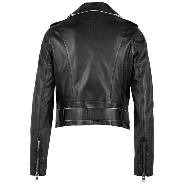 Geaca de Piele Dama 2.0 by Mauritius Neagra G2WCelin