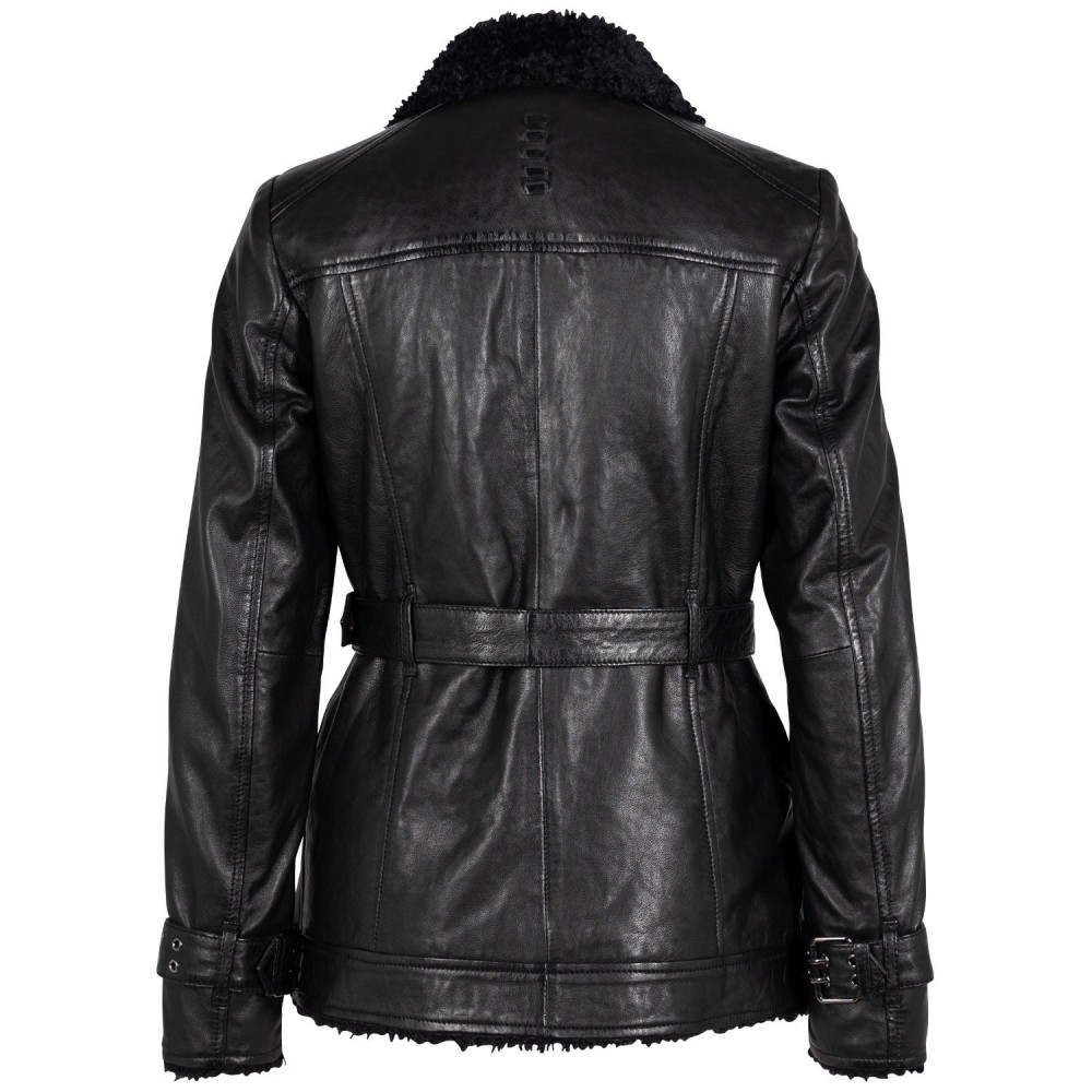 Geaca de Piele Dama 2.0 by Mauritius Neagra G2WDeba Geaca de Piele Dama 2.0 by Mauritius Neagra G2WDeba - readytowear.ro