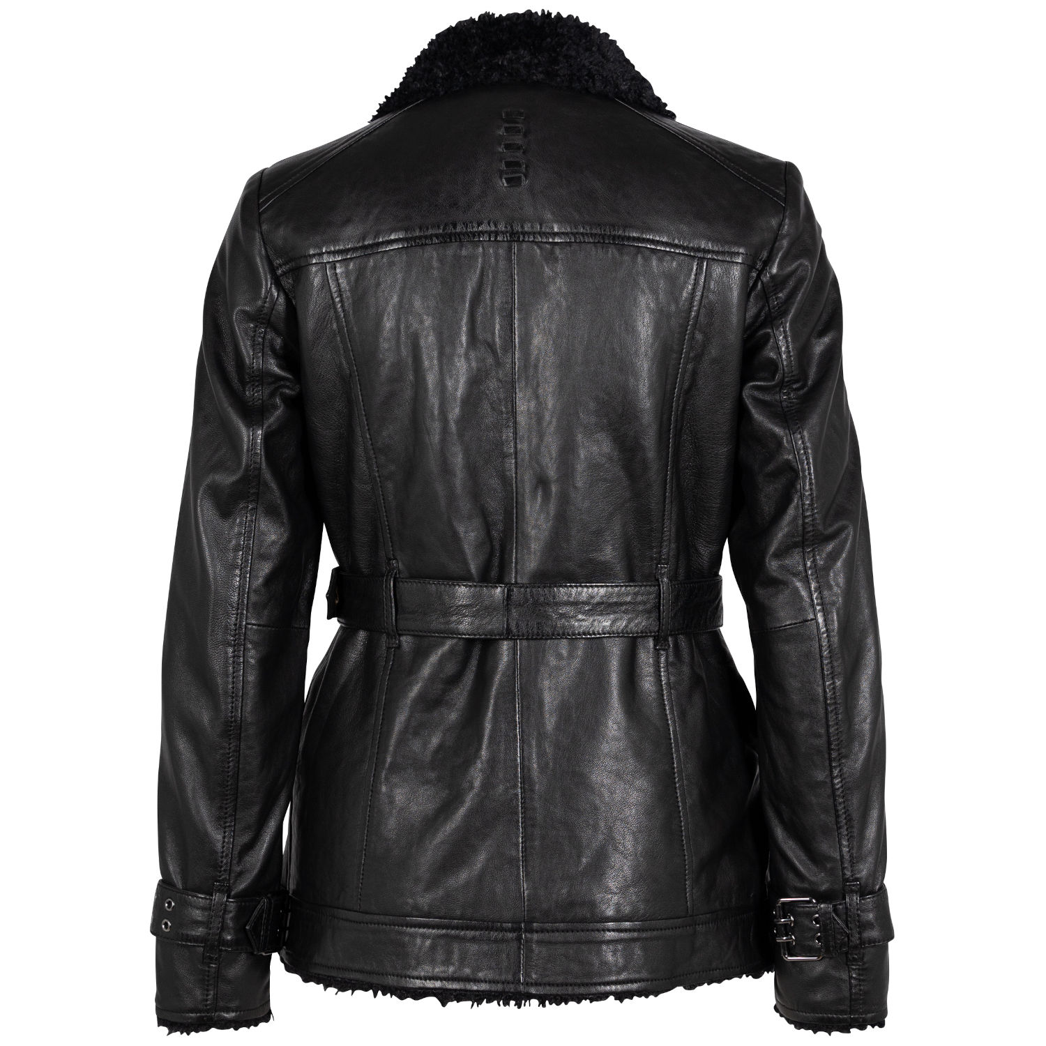 Geaca de Piele Dama 2.0 by Mauritius Neagra G2WDeba – Geci de Piele