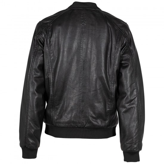 Geaca de Iarna din Piele cu doua fete Dama 2.0 by Mauritius Neagra G2WDilay