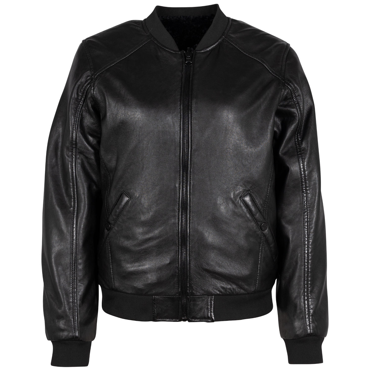 Geaca de Iarna din Piele cu doua fete Dama 2.0 by Mauritius Neagra G2WDilay – Black Friday