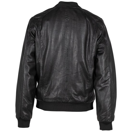 Geaca de Iarna din Piele cu doua fete Dama 2.0 by Mauritius Neagra G2WDilay