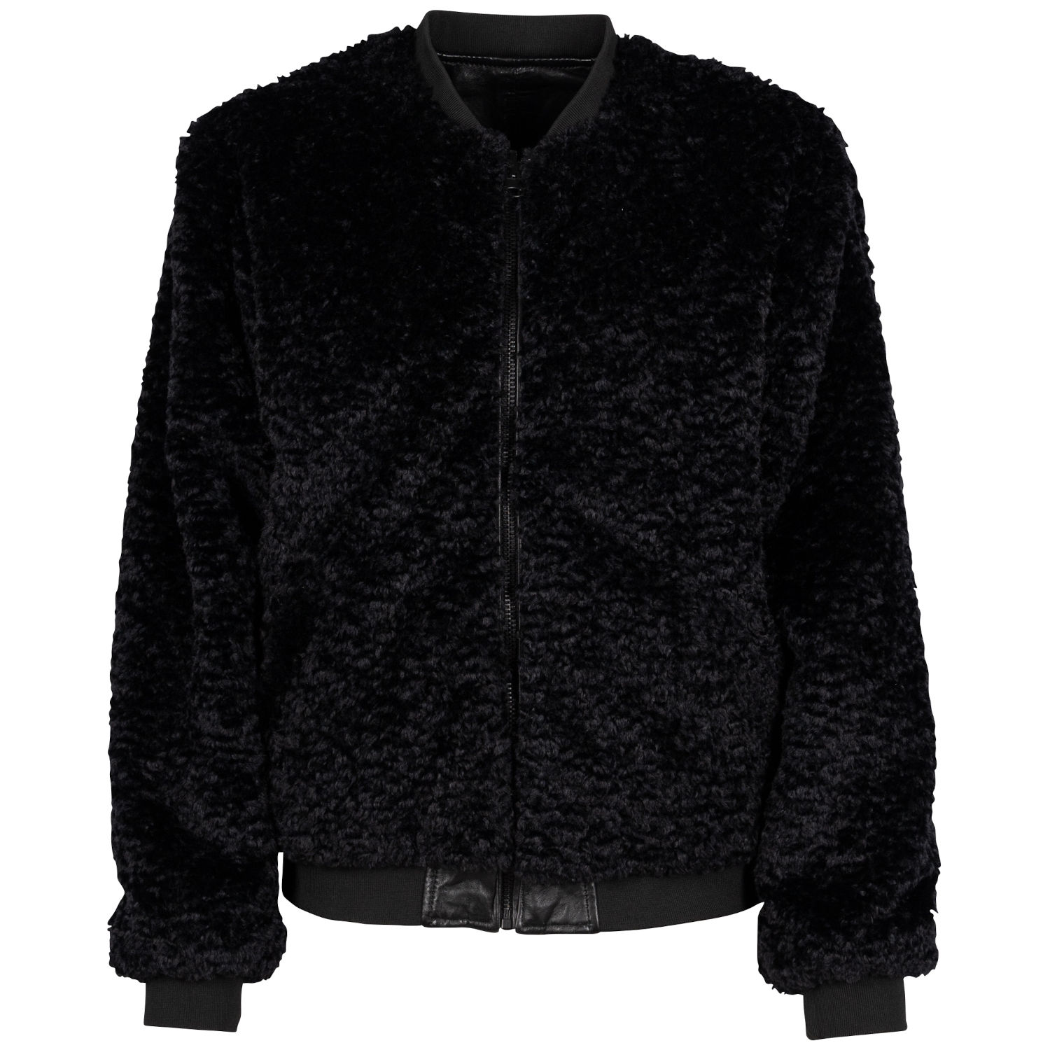 Geaca de Iarna din Piele cu doua fete Dama 2.0 by Mauritius Neagra G2WDilay – Black Friday