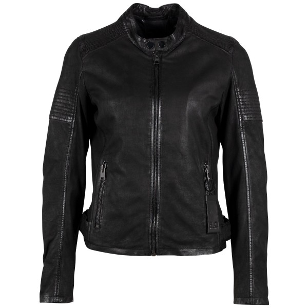 Geaca de Piele Dama 2.0 by Mauritius Neagra G2WElya – Black Friday — fotografia 1