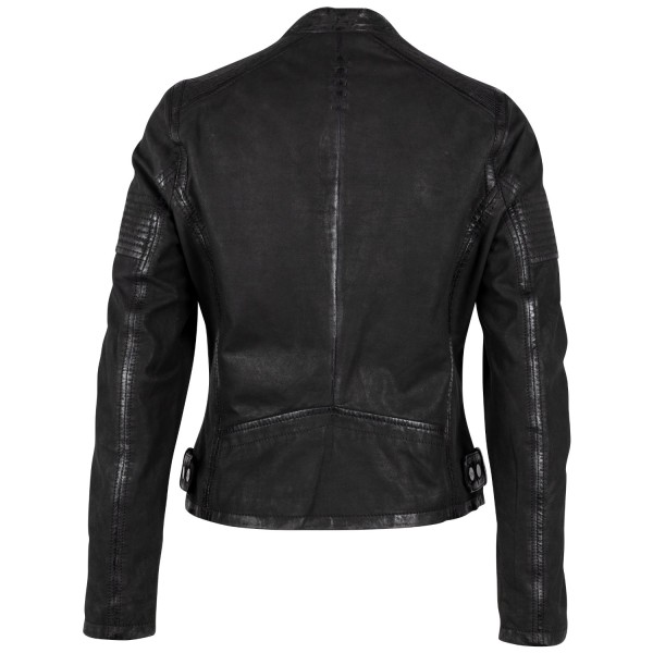 Geaca de Piele Dama 2.0 by Mauritius Neagra G2WElya – Black Friday — fotografia 2