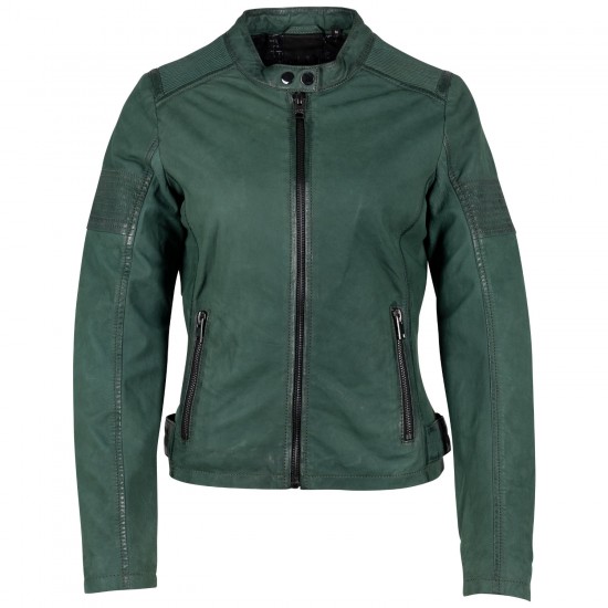 Geaca de Piele Dama 2.0 by Mauritius Verde Inchis G2WElya Geaca de Piele Dama 2.0 by Mauritius Verde Inchis G2WElya