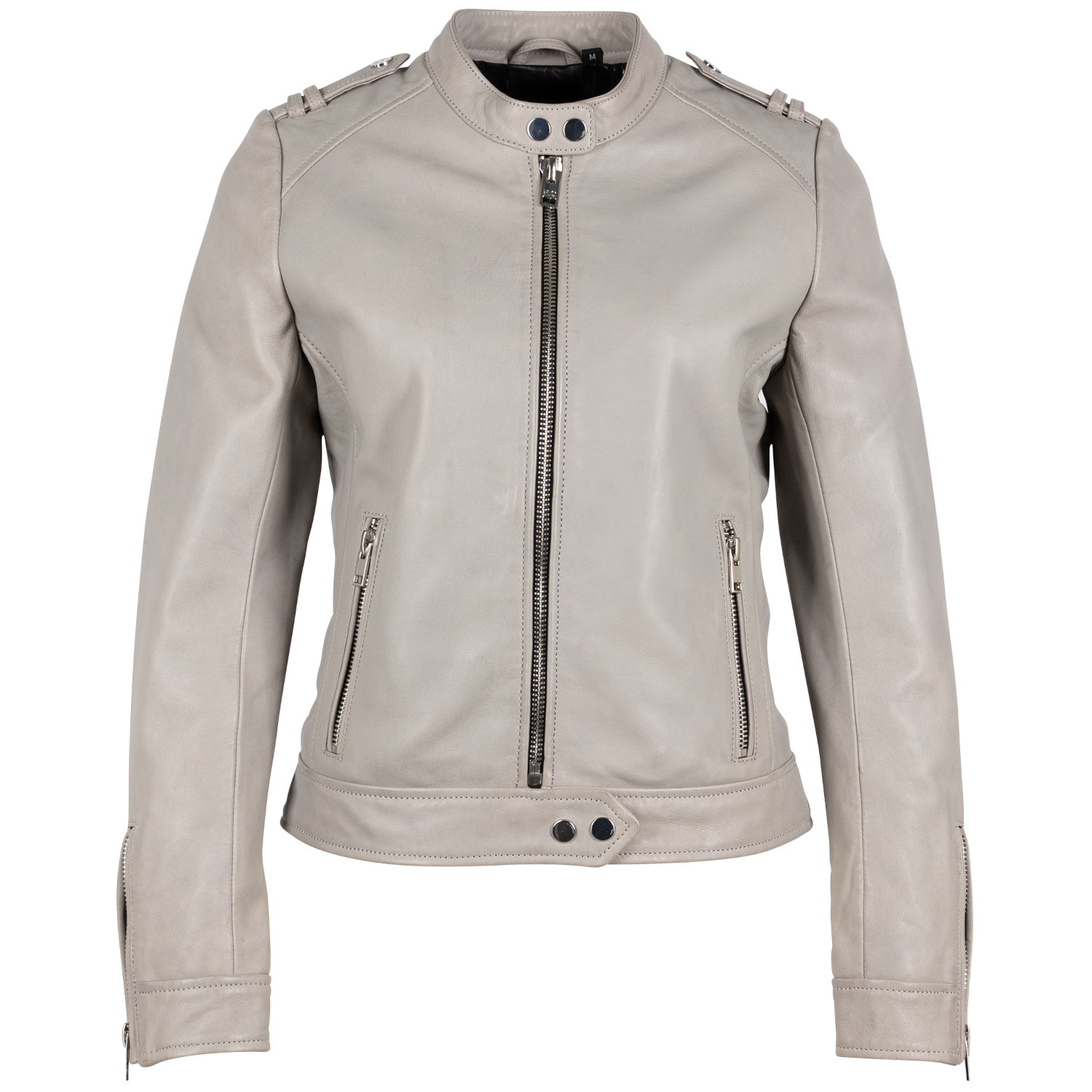 Geaca de Piele Dama 2.0 by Mauritius Gri Deschis G2WFyana – Geci de Piele