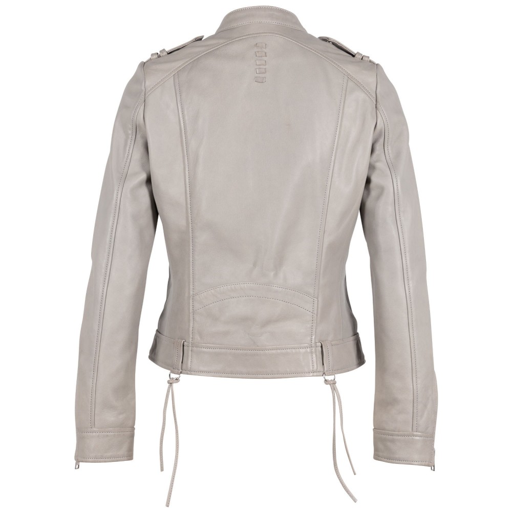 Geaca de Piele Dama 2.0 by Mauritius Gri Deschis G2WFyana Geaca de Piele Dama 2.0 by Mauritius Gri Deschis G2WFyana - readytowear.ro
