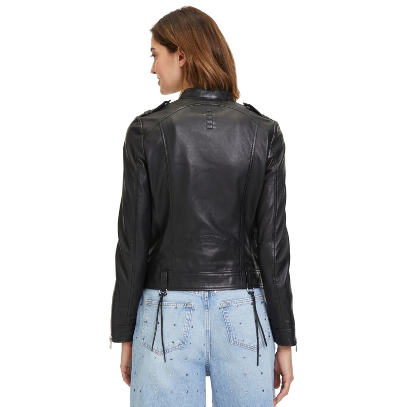 Geaca de Piele Dama 2.0 by Mauritius Neagra G2WFyana – Geci de Piele