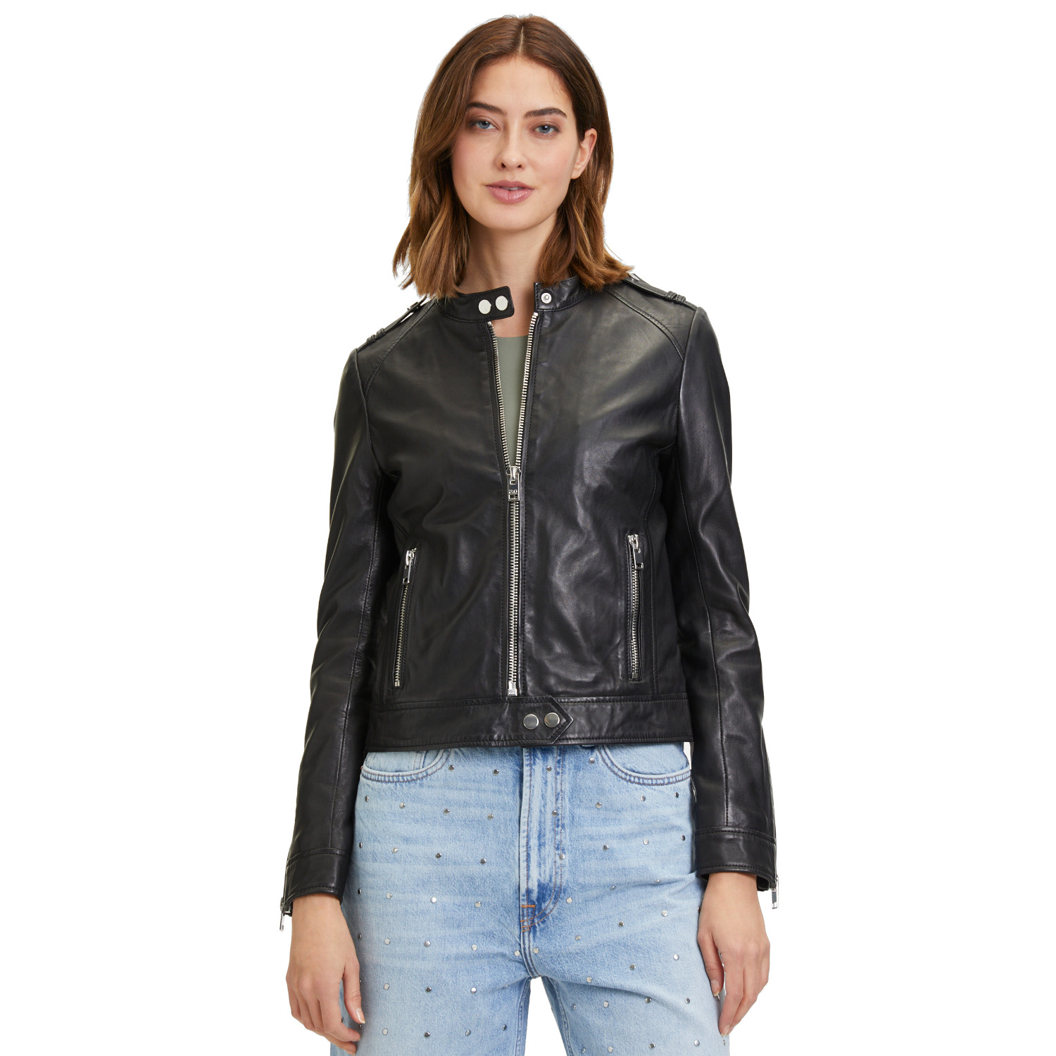 Geaca de Piele Dama 2.0 by Mauritius Neagra G2WFyana – Geci de Piele Geaca de Piele Dama 2.0 by Mauritius Neagra G2WFyana – Geci de Piele