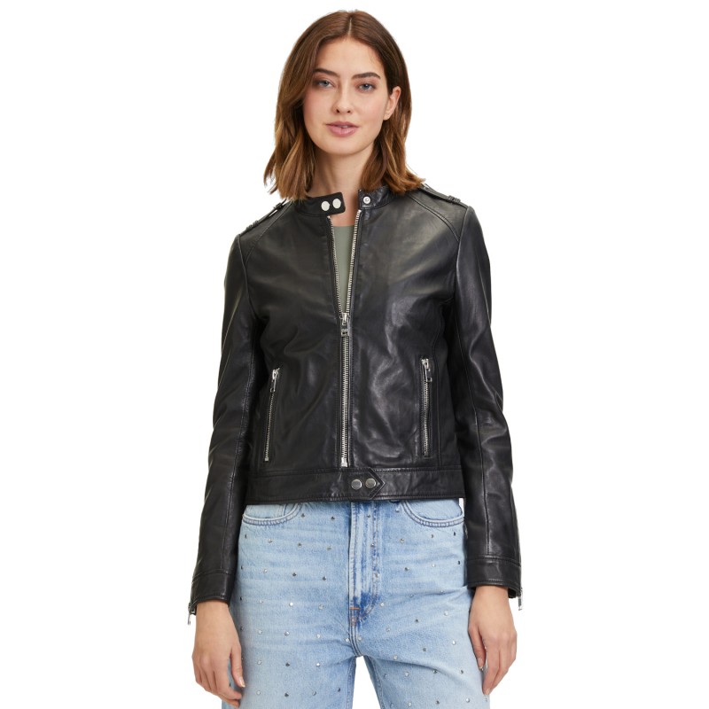 Geaca de Piele Dama 2.0 by Mauritius Neagra G2WFyana – Geci de Piele