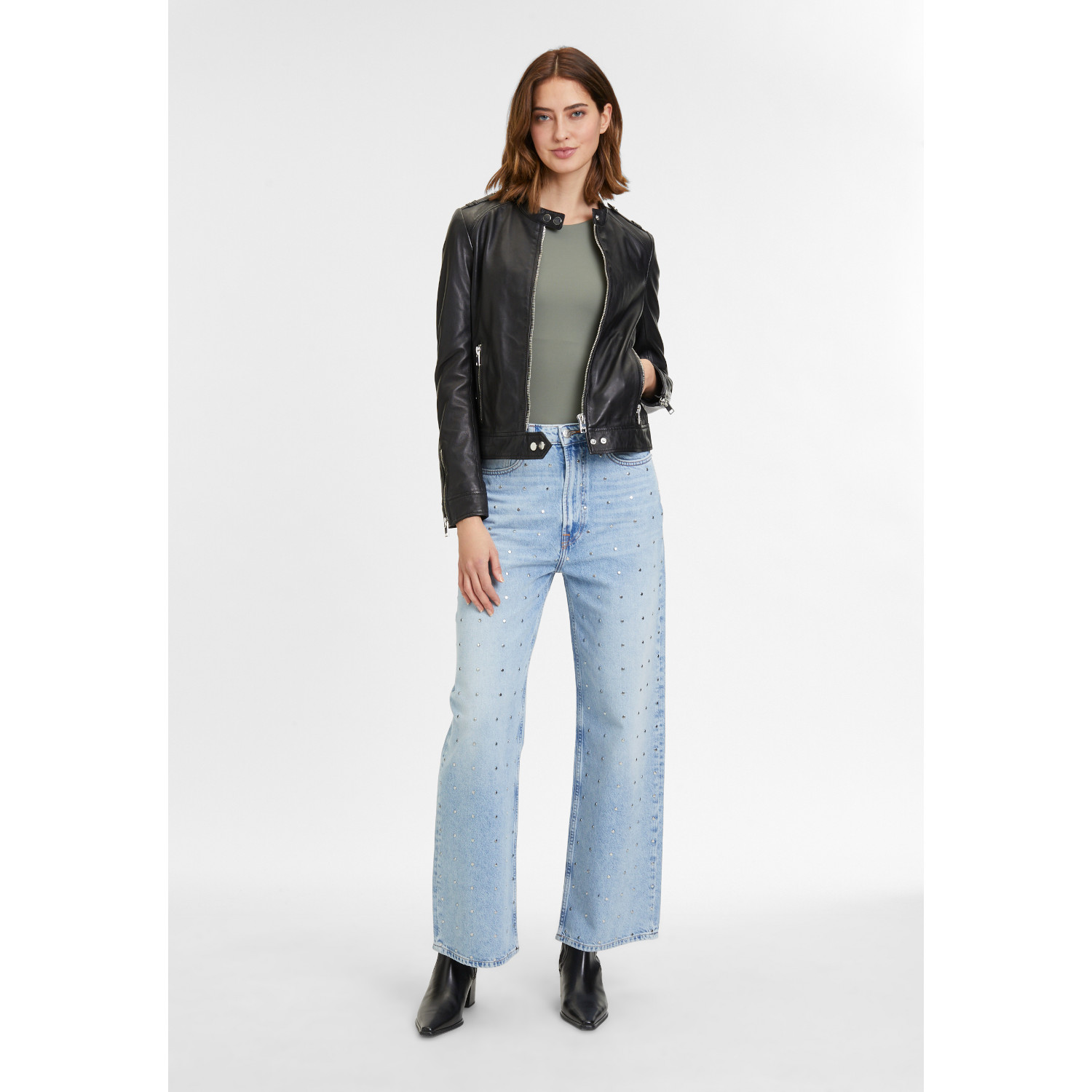 Geaca de Piele Dama 2.0 by Mauritius Neagra G2WFyana – Geci de Piele Geaca de Piele Dama 2.0 by Mauritius Neagra G2WFyana – Geci de Piele