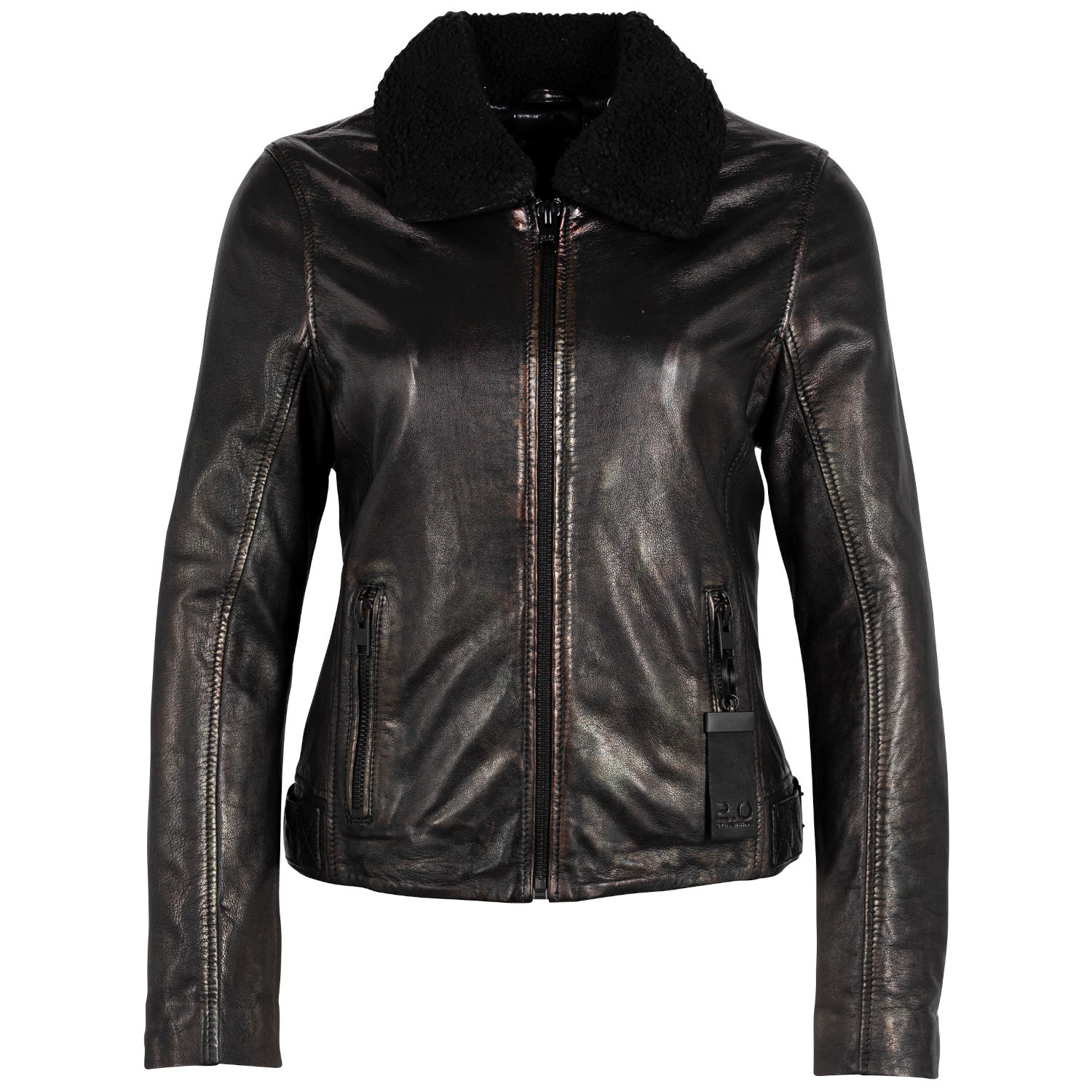 Geaca de Piele Dama 2.0 by Mauritius Neagra G2WKavita – Black Friday