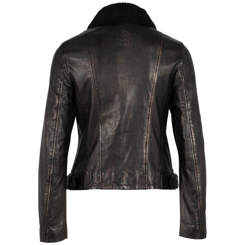 Geaca de Piele Dama 2.0 by Mauritius Neagra G2WKavita – Black Friday