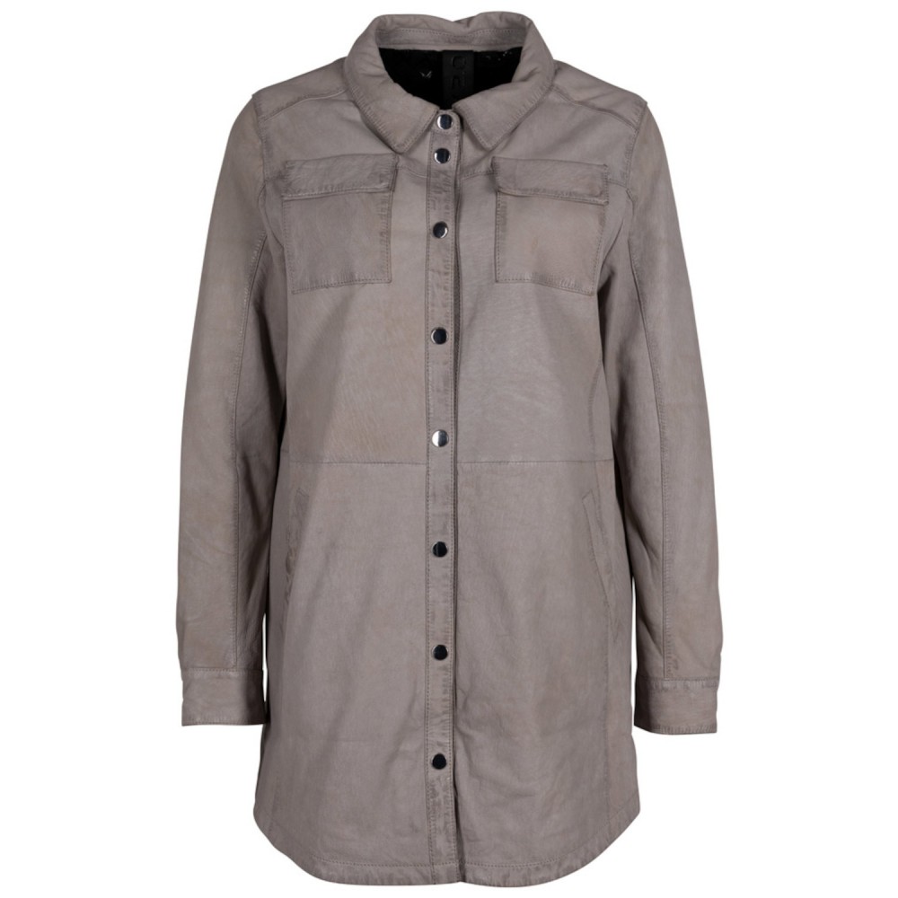Camasa Lungă de Piele Dama 2.0 by Mauritius Gri Deschis G2WMahi Camasa Lungă de Piele Dama 2.0 by Mauritius Gri Deschis G2WMahi - readytowear.ro