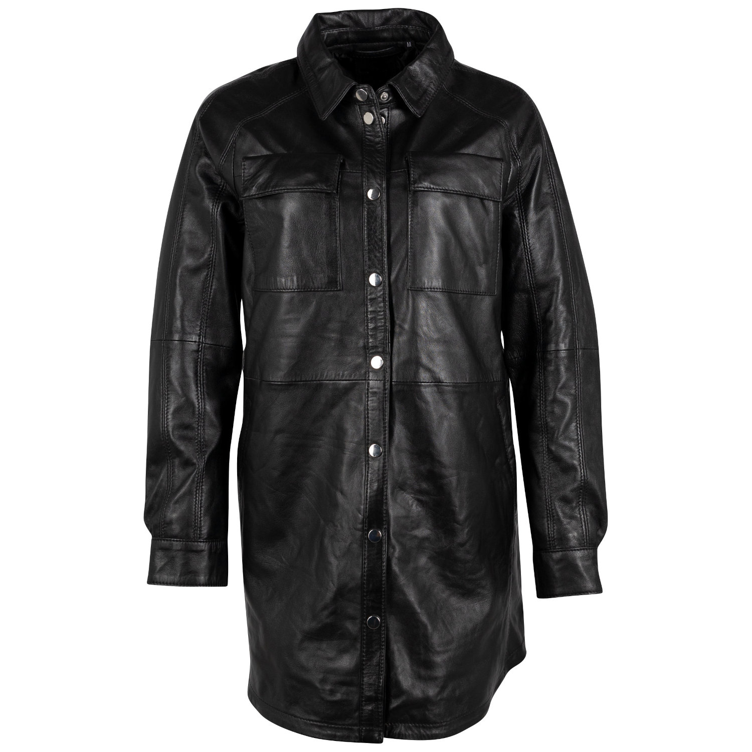 Camasa Lungă de Piele Dama 2.0 by Mauritius Neagra G2WMarcy – Camasi din Piele