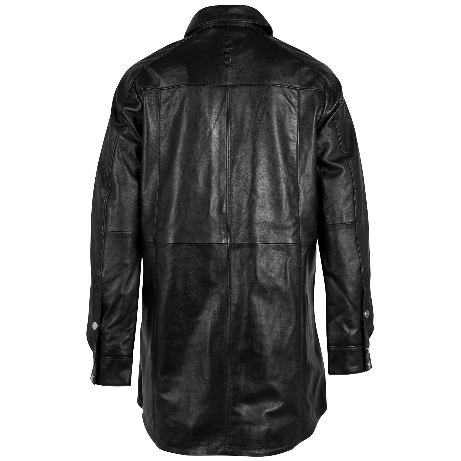 Camasa Lungă de Piele Dama 2.0 by Mauritius Neagra G2WMarcy – Camasi din Piele