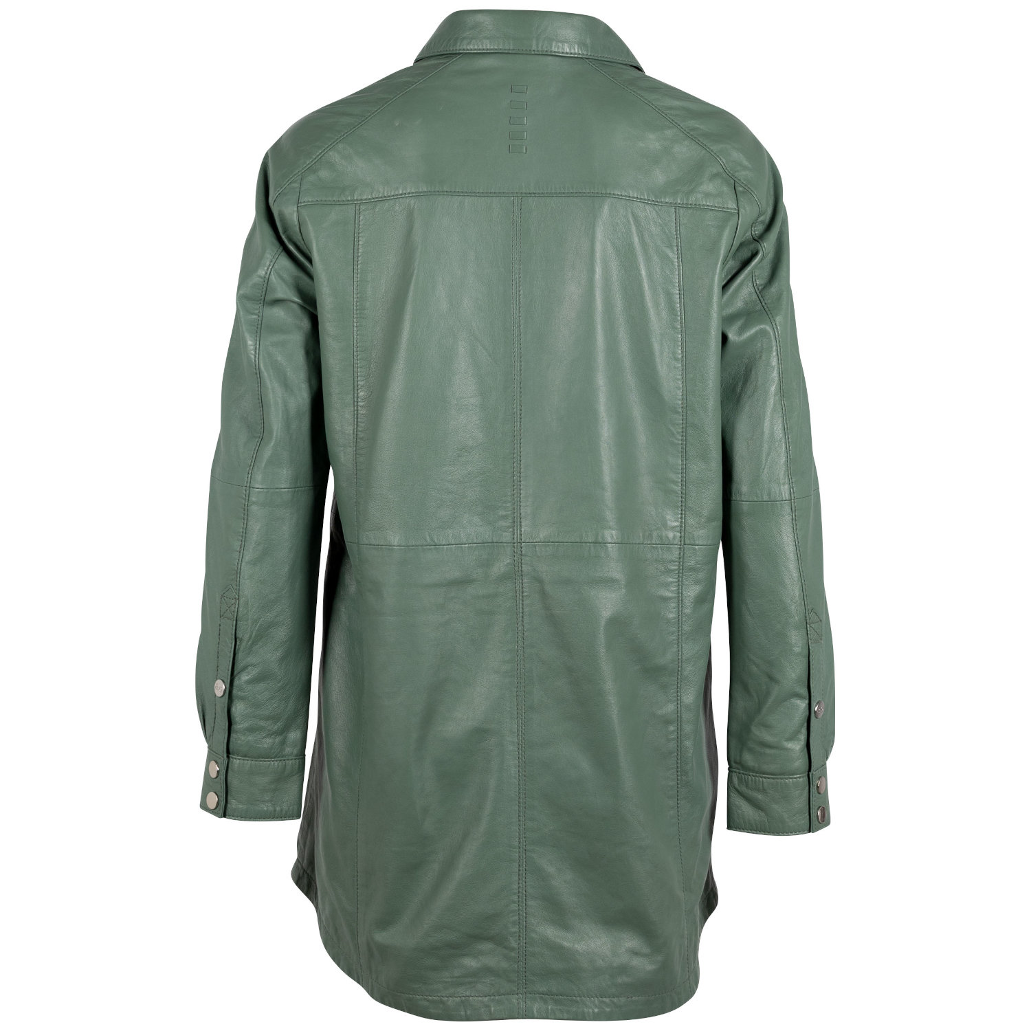 Camasa Lungă de Piele Dama 2.0 by Mauritius Verde Salvie G2WMarcy – Camasi din Piele