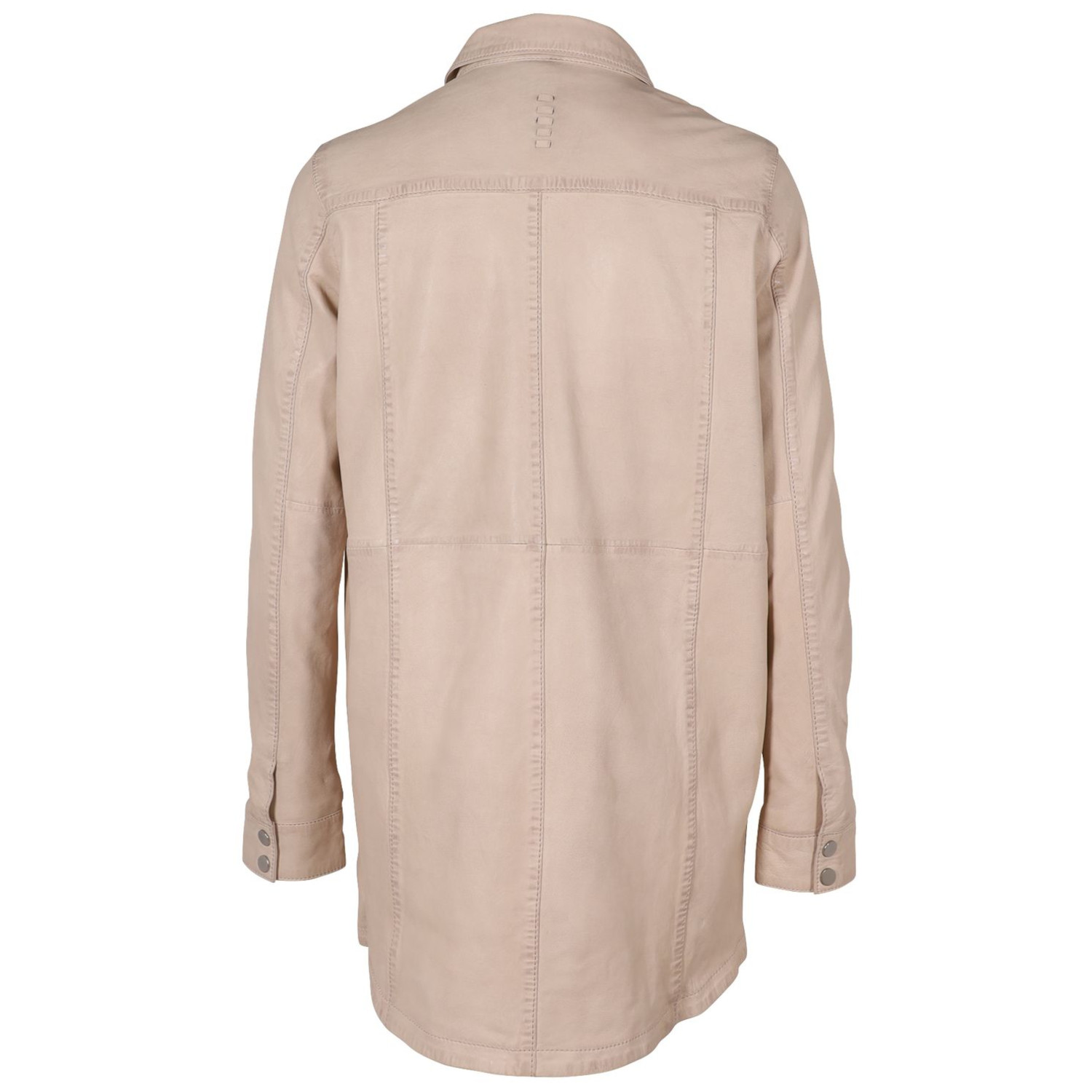 Camasa Lungă de Piele Dama 2.0 by Mauritius Bej Deschis G2WMiha – Camasi din Piele