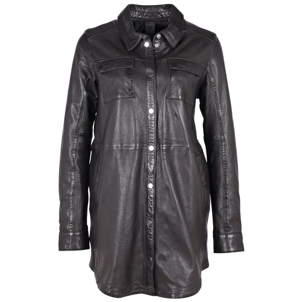 Camasa Lungă de Piele Dama 2.0 by Mauritius Neagra G2WMiha Camasa Lungă de Piele Dama 2.0 by Mauritius Neagra G2WMiha - readytowear.ro