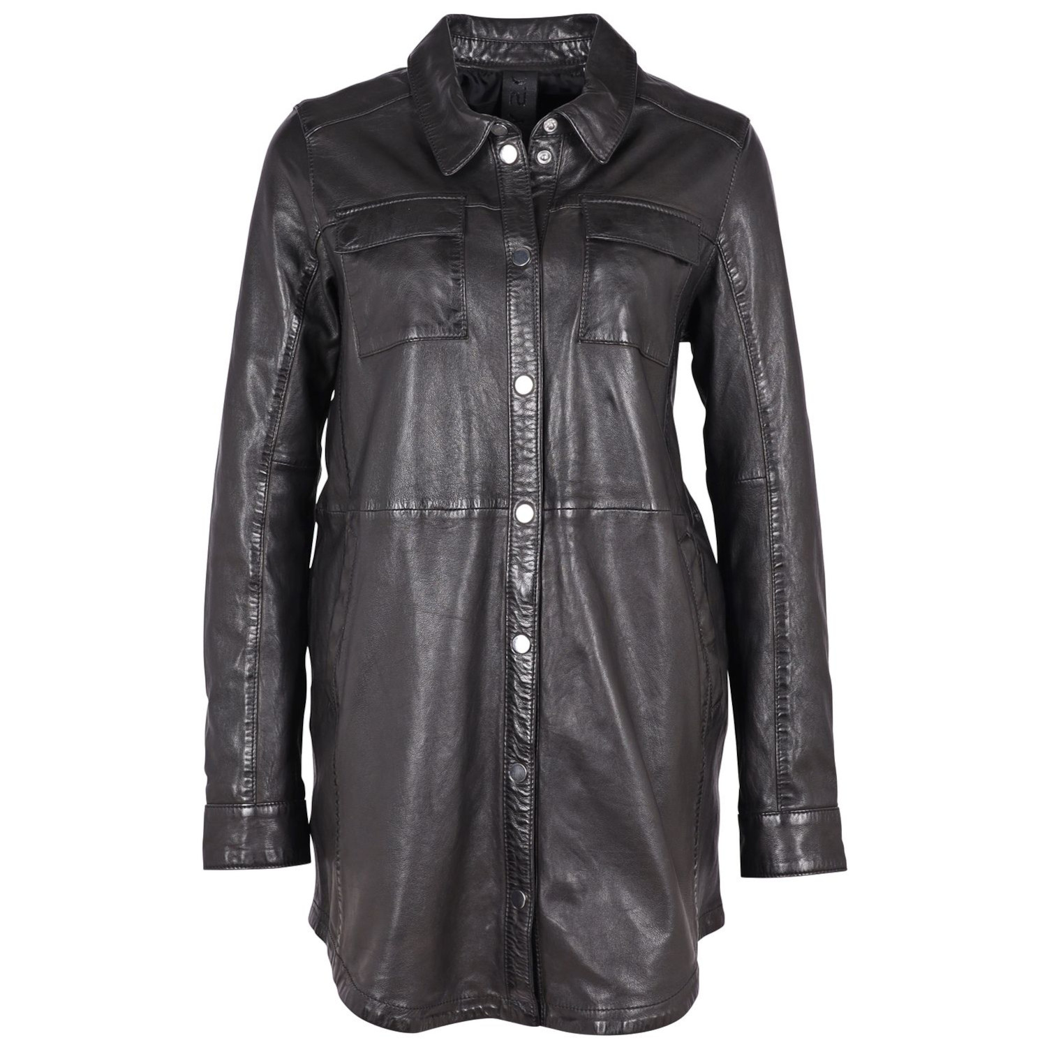 Camasa Lungă de Piele Dama 2.0 by Mauritius Neagra G2WMiha – Camasi din Piele Camasa Lungă de Piele Dama 2.0 by Mauritius Neagra G2WMiha – Camasi din Piele