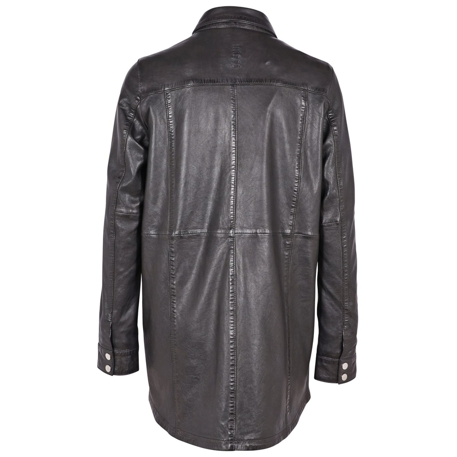 Camasa Lungă de Piele Dama 2.0 by Mauritius Neagra G2WMiha – Camasi din Piele Camasa Lungă de Piele Dama 2.0 by Mauritius Neagra G2WMiha – Camasi din Piele