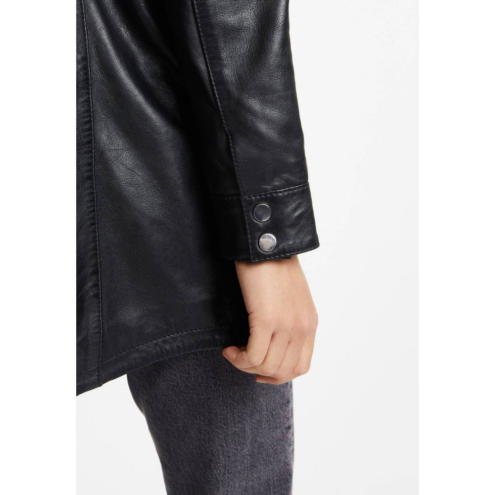 Camasa Lungă de Piele Dama 2.0 by Mauritius Neagra G2WMiha Camasa Lungă de Piele Dama 2.0 by Mauritius Neagra G2WMiha - readytowear.ro