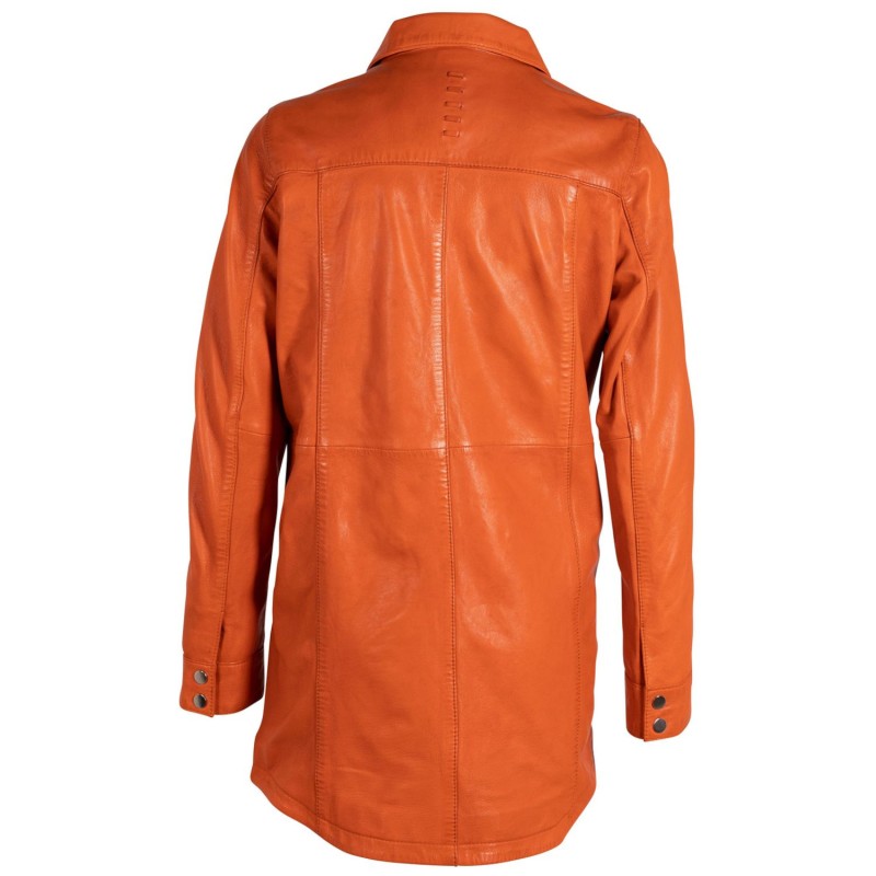 Camasa Lungă de Piele Dama 2.0 by Mauritius Portocaliu Rosiatic G2WMiha – Camasi din Piele Camasa Lungă de Piele Dama 2.0 by Mauritius Portocaliu Rosiatic G2WMiha – Camasi din Piele