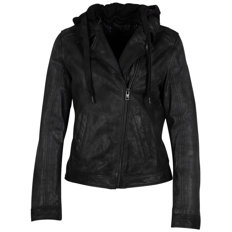 Geaca de Piele Dama 2.0 by Mauritius Neagra G2WMilee – Black Friday