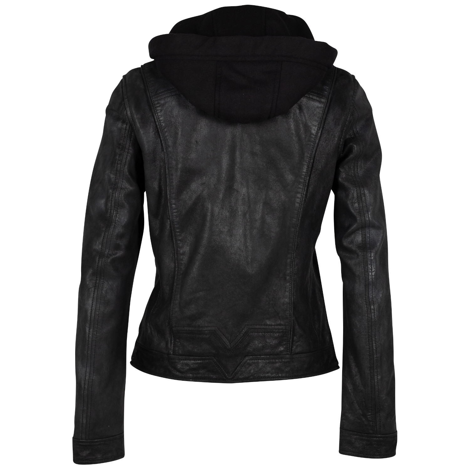 Geaca de Piele Dama 2.0 by Mauritius Neagra G2WMilee – Black Friday